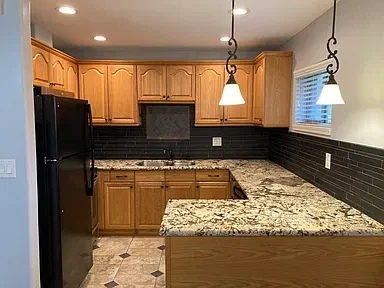 Apartment 18 kitchen and pendant lights
